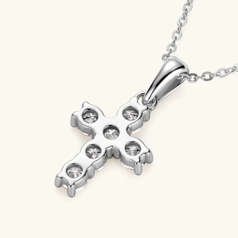 White Gold Cross Necklace