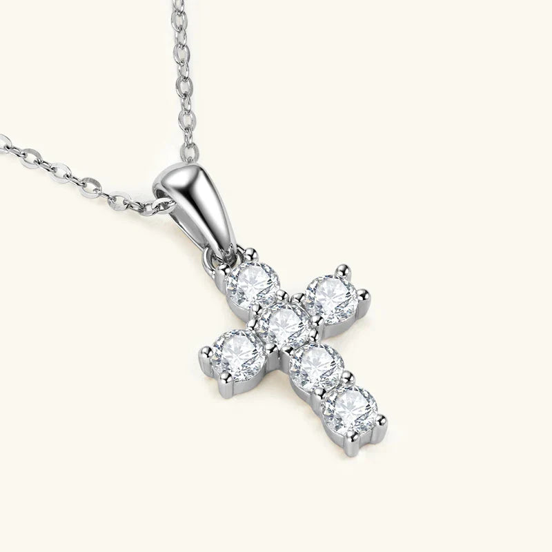 White Gold Cross Necklace